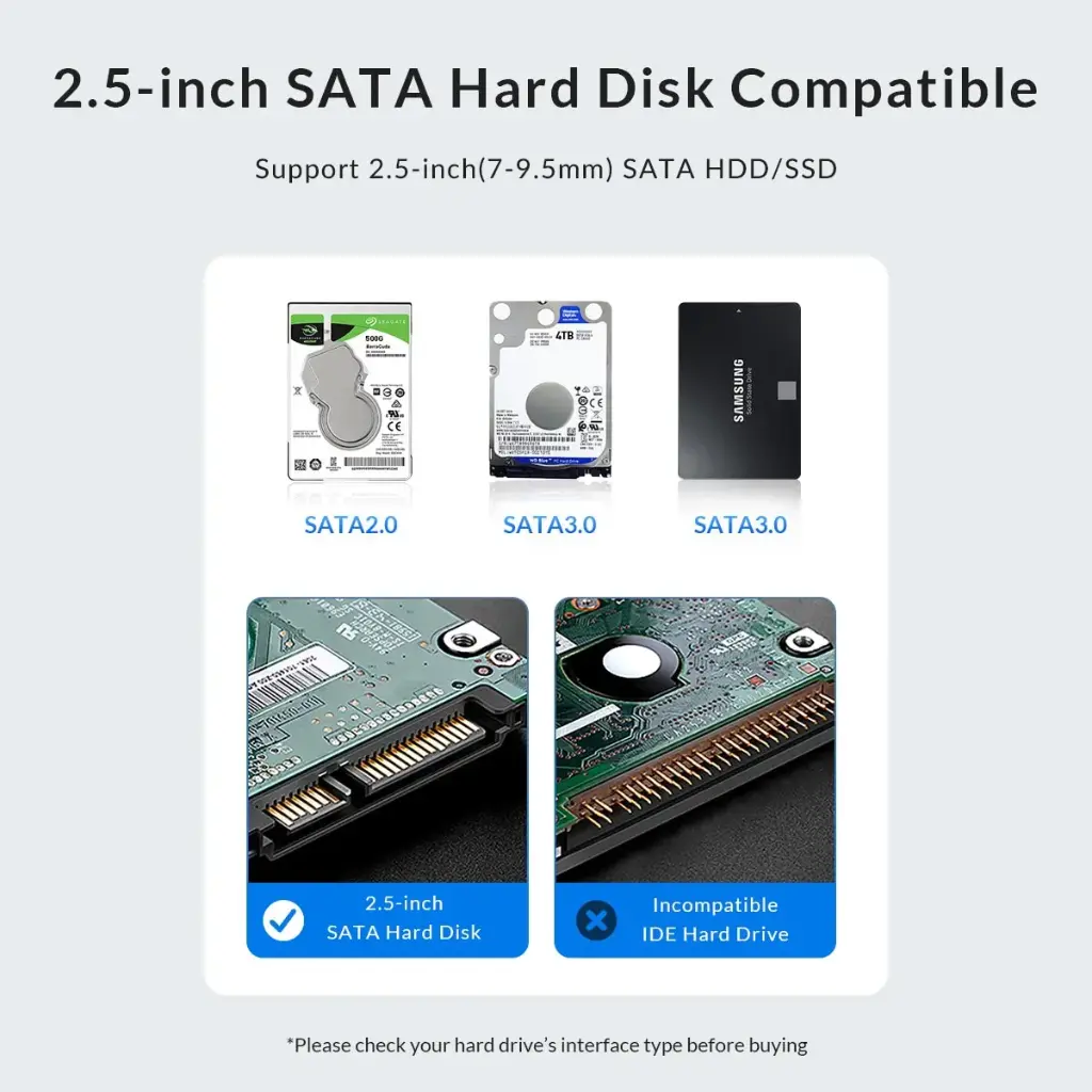 ORICO Case para Disco Duro 2.5" SATA a USB 3.0