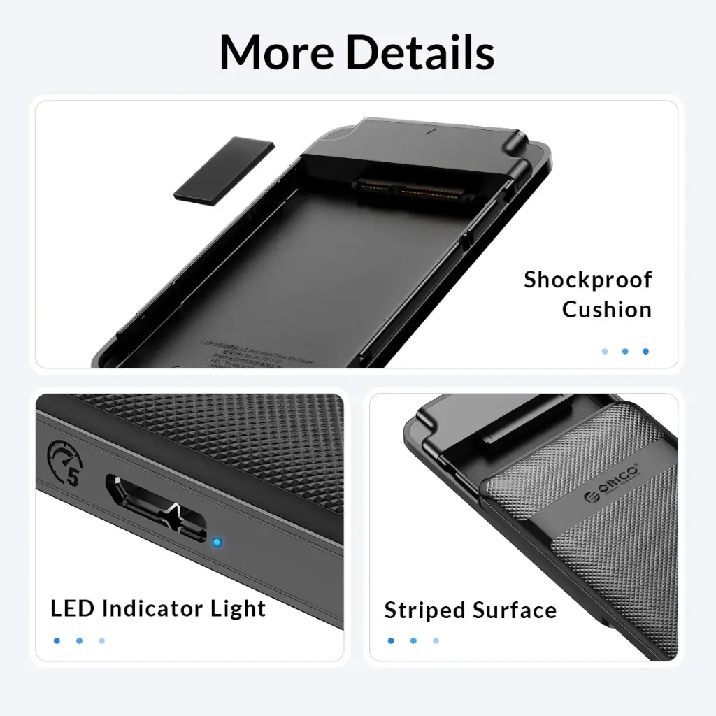 ORICO Case para Disco Duro 2.5" SATA a USB 3.0
