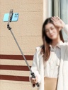 Palo Selfie para Celular Retractil con Luz Tenue y Control BT para Fotografias