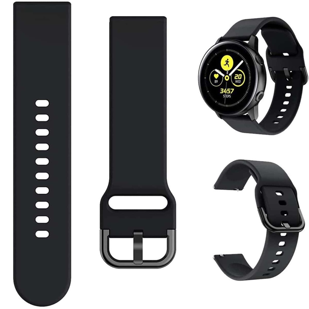 Brazalete Deportivo para Reloj Inteligente 20mm Negro