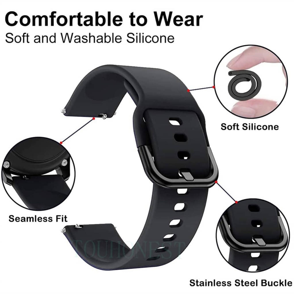 Brazalete Deportivo para Reloj Inteligente 20mm Negro