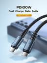 ESSAGER Cable Tipo-C a Tipo-C 100W 1M PD QC 4.0 3.0