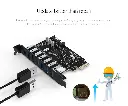ORICO Tarjeta PCI-E SuperSpeed 7 Puertos USB 3.0 con adaptador 15pin SATA