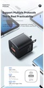 ESSAGER Cargador 20W PD Doble Puerto USB-A y Tipo C