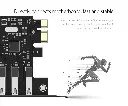 ORICO Tarjeta PCI-E SuperSpeed 7 Puertos USB 3.0 con adaptador 15pin SATA