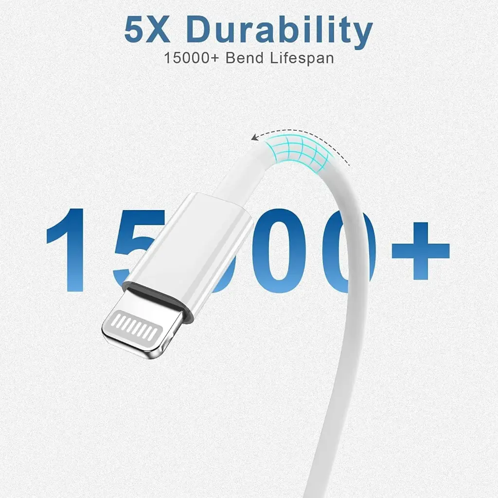Cable USB a Lightning MFI 2.4A 1M para Iphone