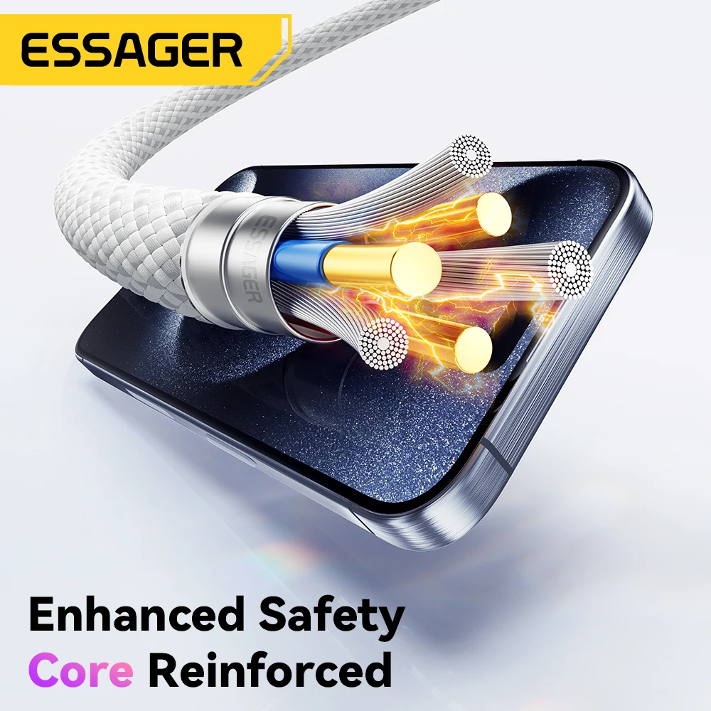 ESSAGER Cable Tipo-C a Tipo-C 60W 1M IP15-IP16