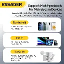 ESSAGER Cargador GaN 33W Carga Rapida PD Doble Puerto Tipo-C/USB-A