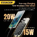 ESSAGER PowerBank 10,000mAh 15w/20w Carga Inalámbrica/Cable