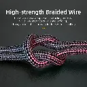 ESSAGER Cable AUX 1.5M 45° 3.5mm