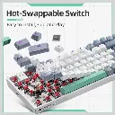 MACHENIKE Teclado Mecanico USB K500 94 Teclas Switch Cafe RGB Gaming