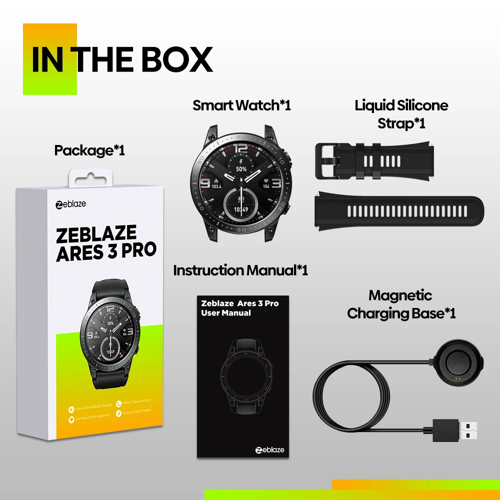 ZEBLAZE Smartwatch Ares 3 PRO