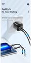 ESSAGER Cargador 20W PD Doble Puerto USB-A y Tipo C