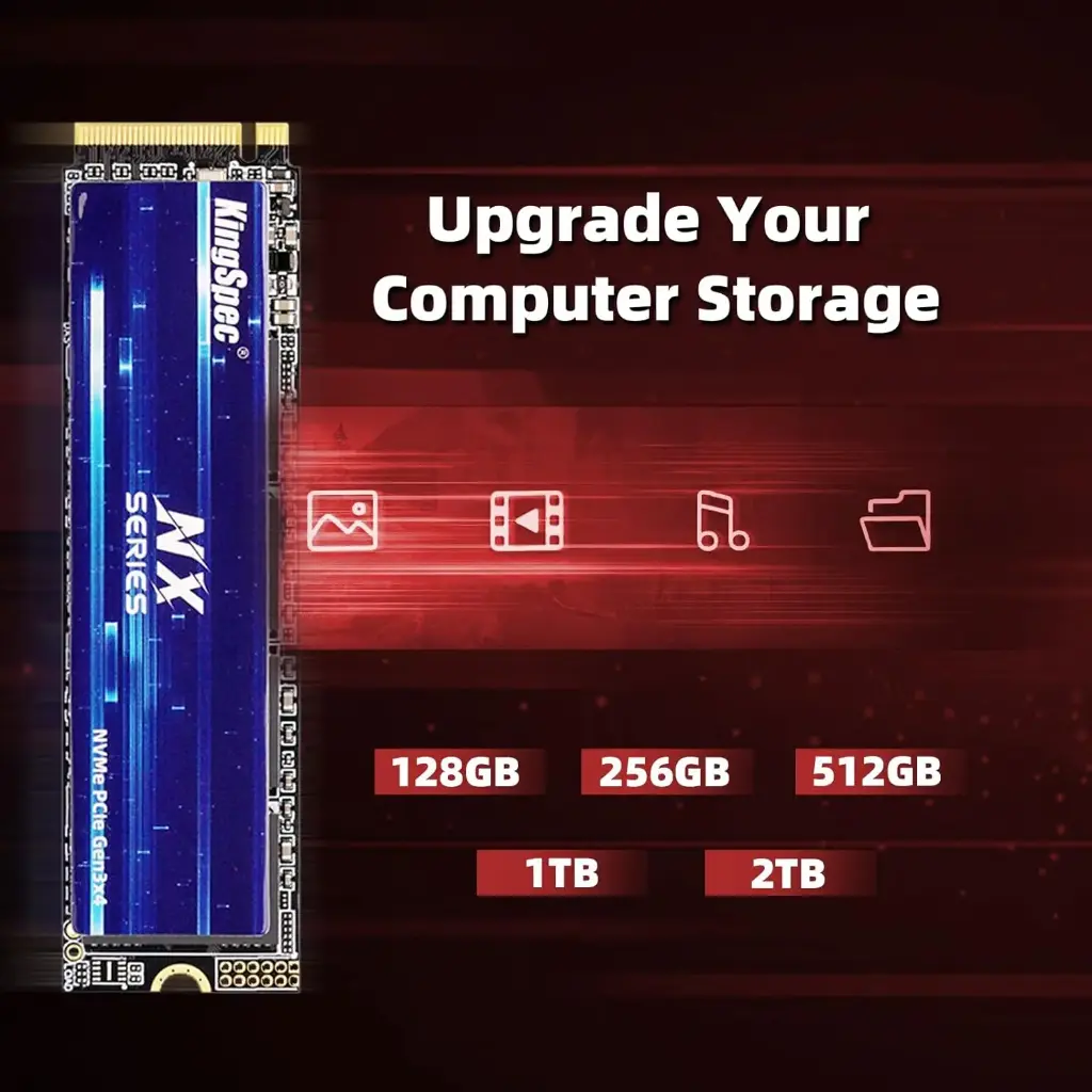 KINGSPEC M.2 NVMe 512GB Disco de Estado Solido NX