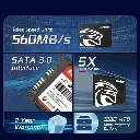 KINGSPEC SATA SSD 2.5" 512GB Disco de Estado Solido