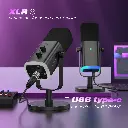 FIFINE Microfono AM8 USB/XLR LED Gaming