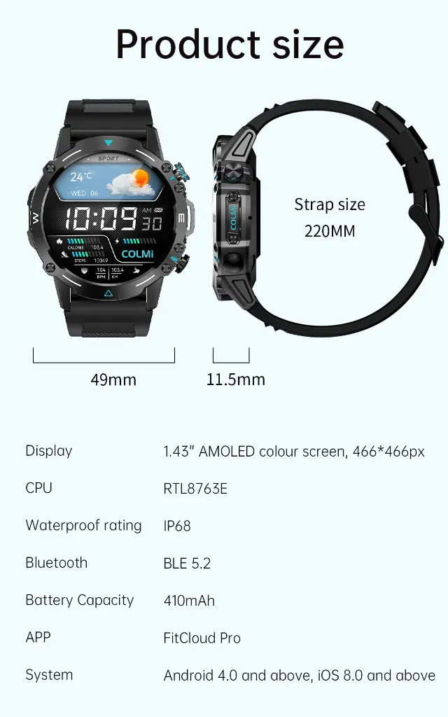COLMI-reloj inteligente M42 para hombre y mujer
