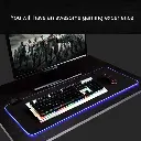 Alfombrilla MousePad Negro LED 31,5x11,8 pulgadas