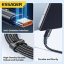 ESSAGER Cable Tipo-C a Tipo-C 120W 1M 6A
