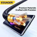 ESSAGER Cable Tipo-C a Tipo-C 120W 1M 6A