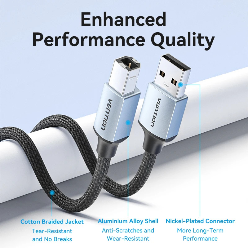 VENTION Cable USB para Impresoras 2M