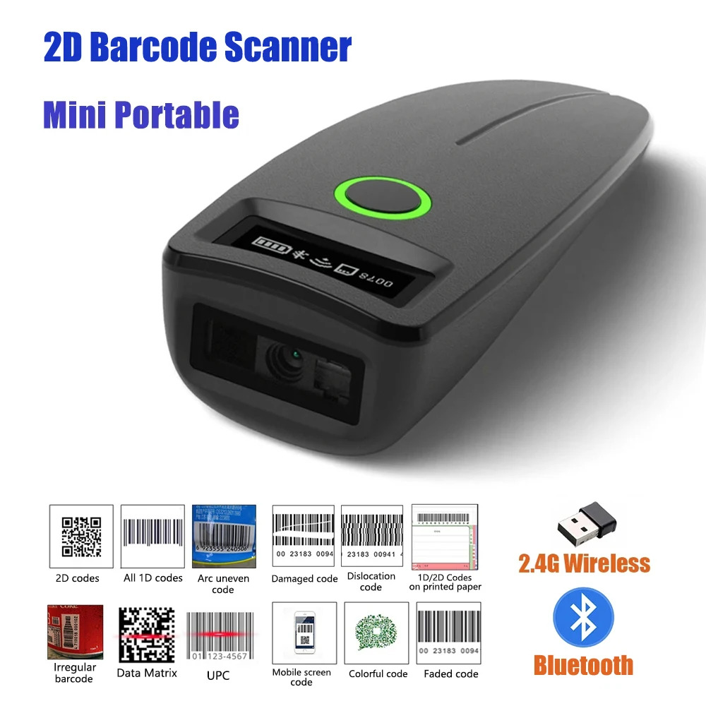 Lector de Codigo de Barra MultiCodigo 2.4Grz/BT