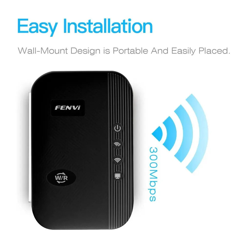 FENVI 300Mbps WiFi repetidor extensor inalámbrico amplificador enrutador 802.11N de largo alcance WiFi Repetidor expansor punto de acceso
