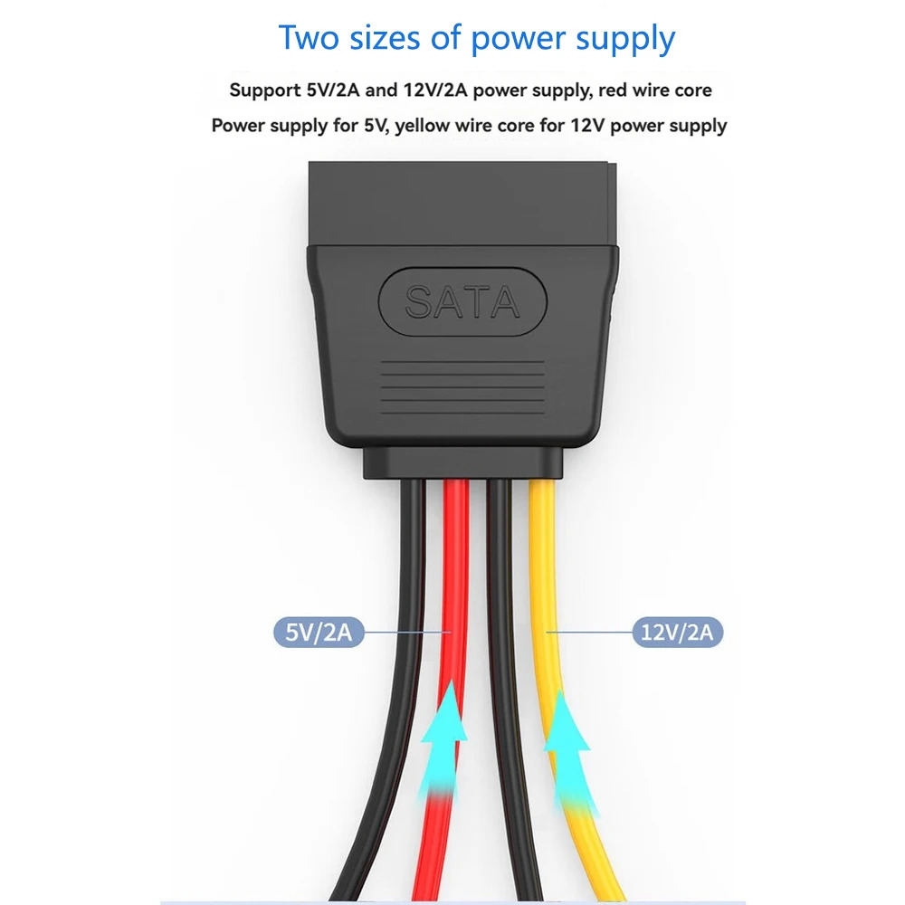 Cable Divisor Sata 15Pines a 2 Sata