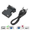 Adaptador VGA a HDMI con Audio Corto