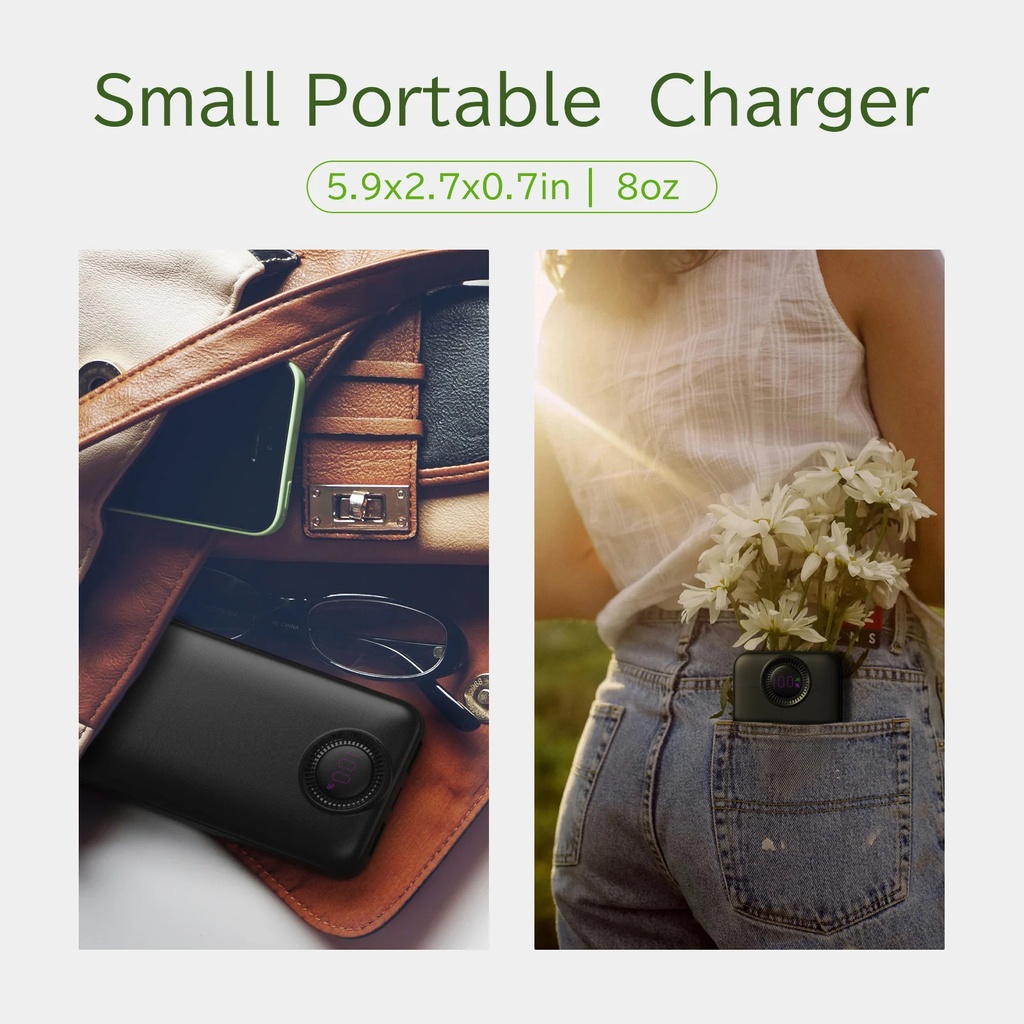 rnOas.E PowerBank 10000 mAh, carga rápida de 22.5W