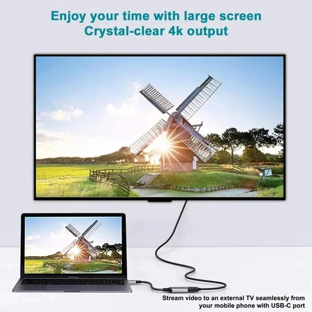Adaptador Tipo-C a  HDMI 4K 60Hz HDTV