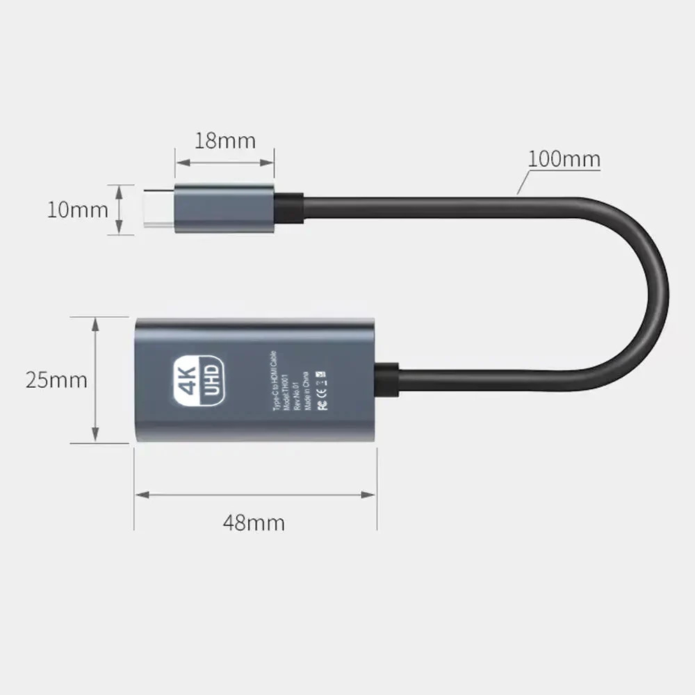 Adaptador Tipo-C a  HDMI 4K 60Hz HDTV