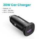 UGREEN Cargador Auto 30W 12/24V Black