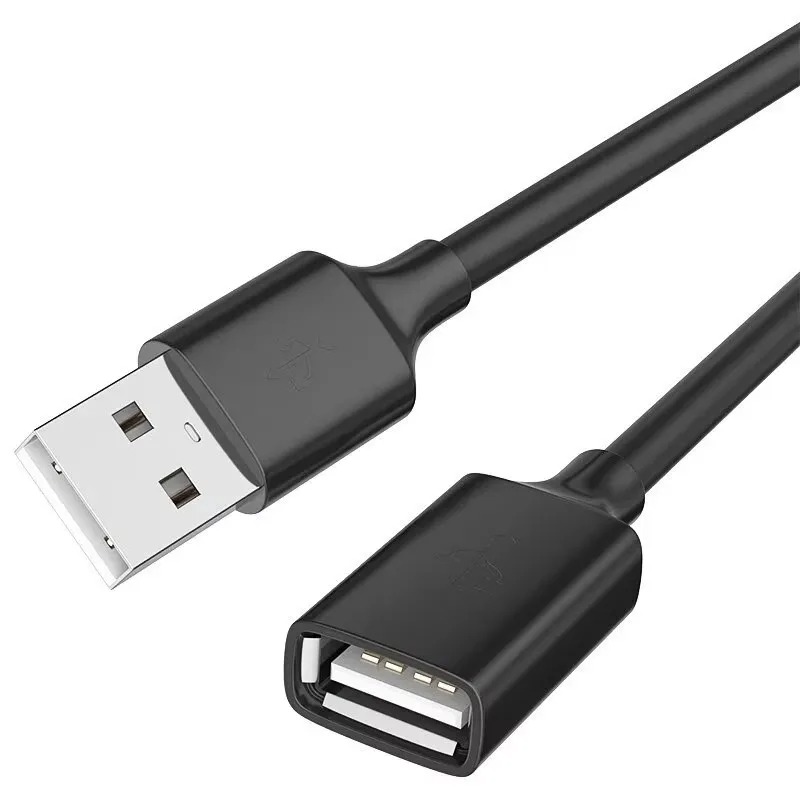 Extension USB USB Macho a USB Hembra 2MTS Negro