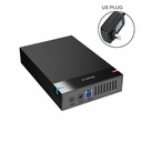 Case Disco Duro HDD/SSD 3.5" Externo con Soporte para Adaptador A/C