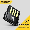 ESSGER Adaptador USB Bluetooth 5.1 BT para PC