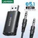 UGREEN Receptor/Transmisor BT 5.1 2en1 AUX 3,5mm