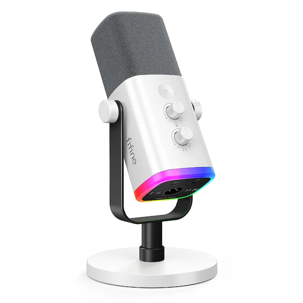FIFINE Microfono AM8 USB/XLR LED Gaming
