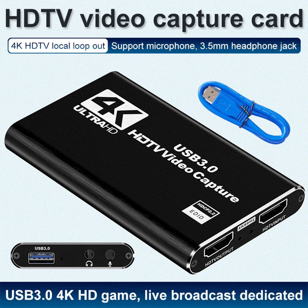 Tarjeta de Captura de Vídeo 3.0 HDMI/USB 1080P/4K