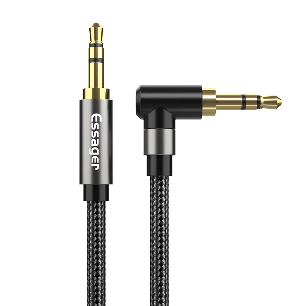 ESSAGER Cable AUX 1.5M 45° 3.5mm