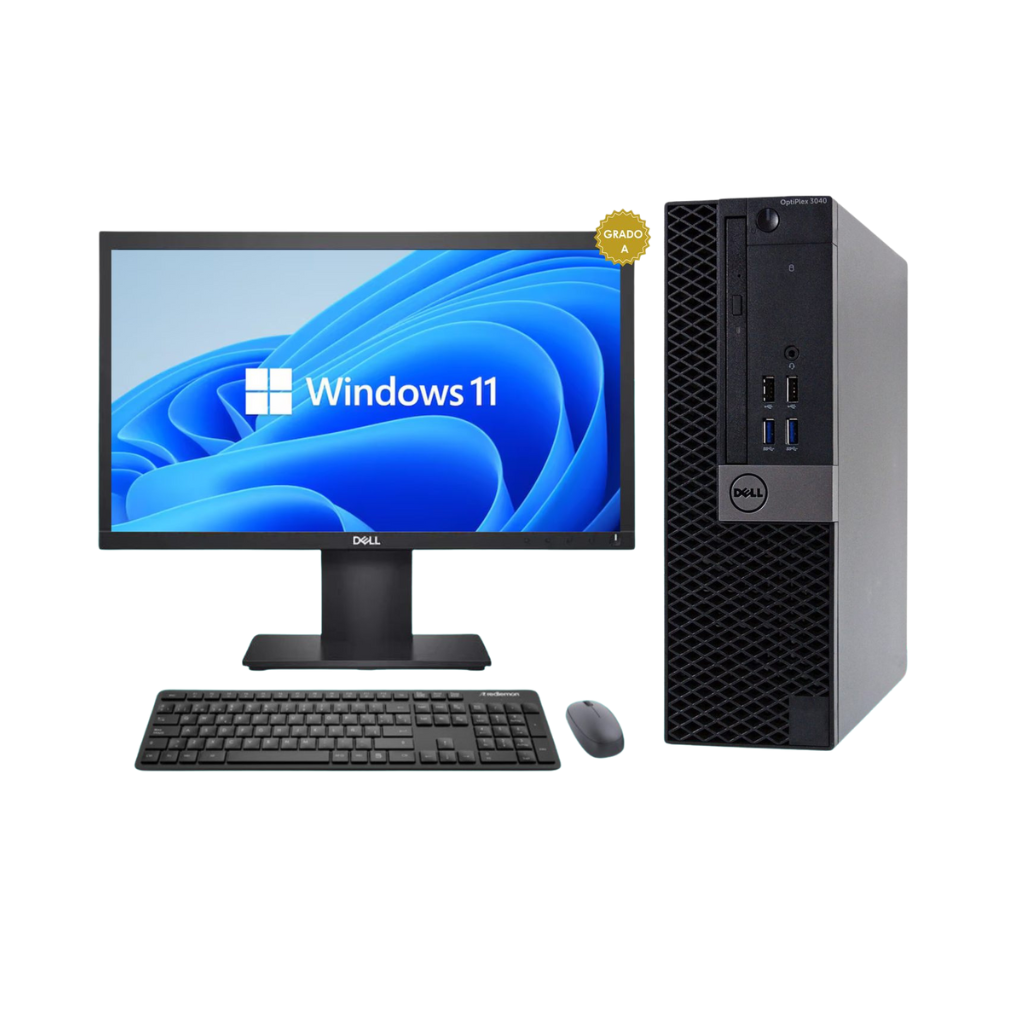 Computadora DELL Optiplex 3040 SSF i5 6th 256GB SSD + Monitor 19" Reacondicionada