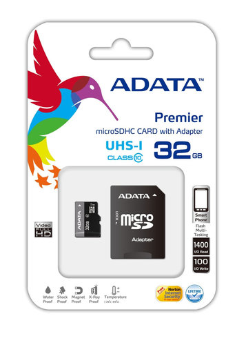 Memoria MicroSD 32GB Class10 ADATA