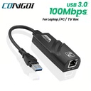 Tarjeta de Red USB 3.0 a RJ45 100Mbps CONGDI