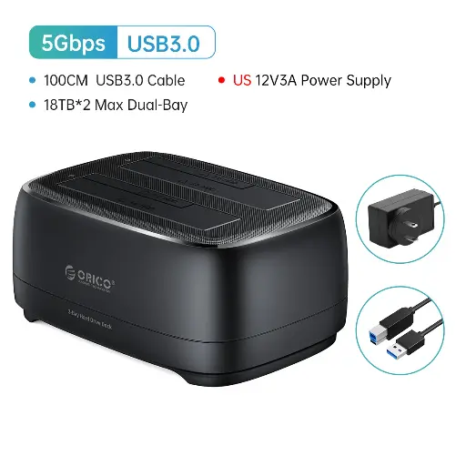 ORICO Clonador de Discos Dual-Bay HDD/SSD SATA
