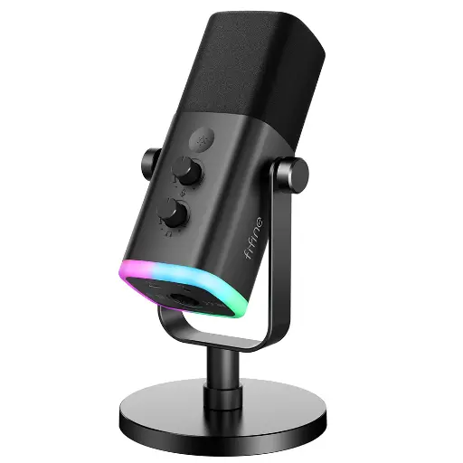 FIFINE Microfono AM8 USB/XLR LED Gaming