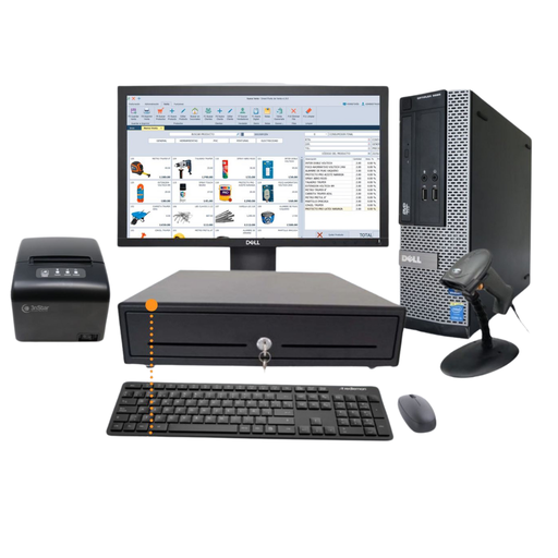 [POS-1] Punto de Venta Dell 3020/9020 4th SSD 256GB 8GB Escaner/Impresora/Cashbox 3nstar