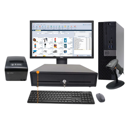 [POS-2] Punto de Venta Dell 3040 6th SSD 256GB 8GB Escaner/Impresora/Cashbox 3nstar