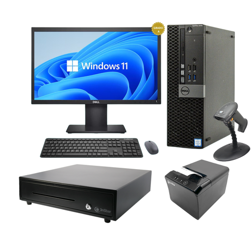 [POS-3] Punto de Venta DELL Optiplex 5040 SSF i5 6th 8GB 256GB SSD Escaner/Impresora 3nstar