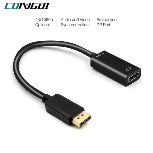 Convertidor DP a HDMI 4K/1080P CONGDI