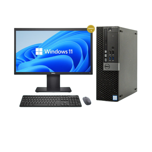 [5040 SSF] Computadora DELL Optiplex 5040 SSF i5 6th 256GB SSD + Monitor 19" Reacondicionada